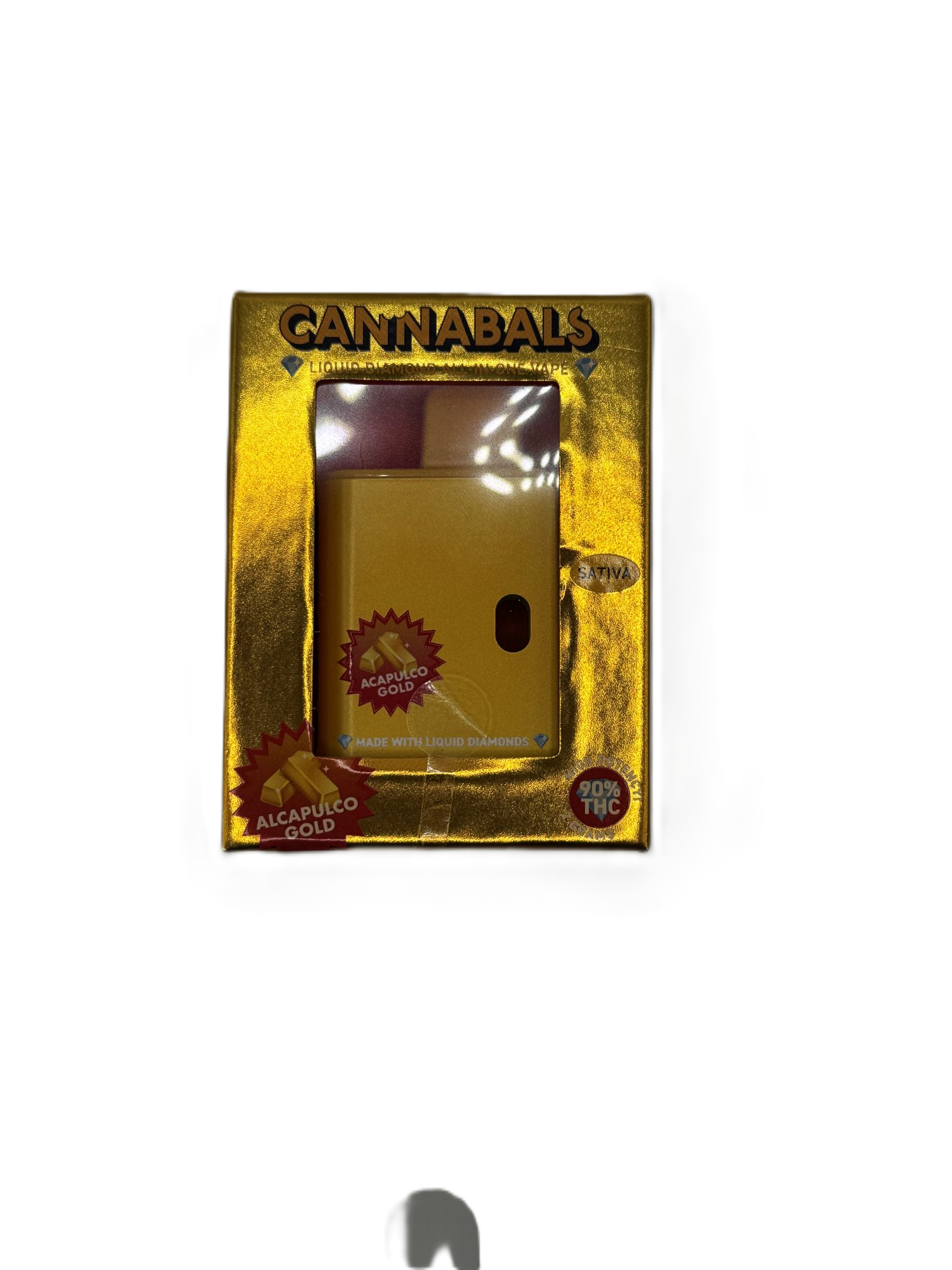 Cannabals - Acapulco Gold - Liquid Diamond - 90% THC - 2.0g - AIO Vape Pen Cannabals - Acapulco Gold - Liquid Diamond - 90% THC - 2.0g - AIO Vape Pen