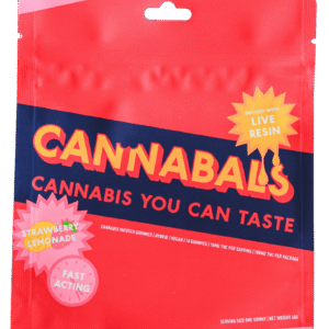 Cannabals | Strawberry Lemonade | 100mg Fast Acting Live Resin Gummies | Hybrid