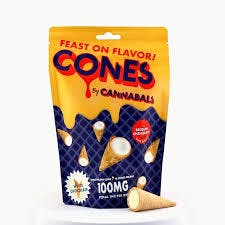 Cannabals | White Chocolate Cones | 100mg