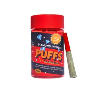 Super Lemon Haze | Puffs Diamond-Infused Pre-Roll | 0.5 Gram | 7-Pack